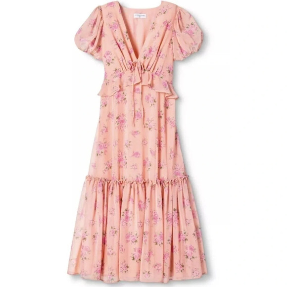 LoveShackFancy x Target Fleur Midi Dress Barbie BarbieCore - Picture 10 of 11